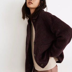 Madewell Kenwick Jacket in Mélange SMALL / RUSTED BURGUNDY MELANGE